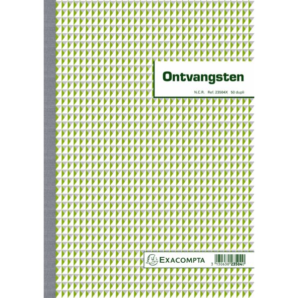 Kasboek Exacompta Manifold ontvangsten dupli 50vel NL