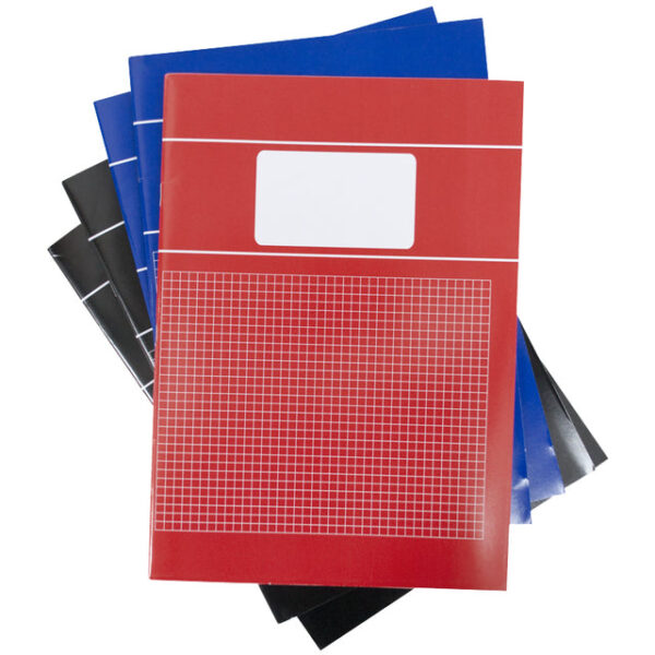 Schrift SOHO Basic A4 ruit 5x5mm 80 pagina&apos;s 60gr assorti 5 stuks