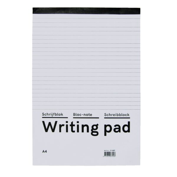 Schrijfblok Qbasic A4 lijn 160blz 60gr | 10 stuks