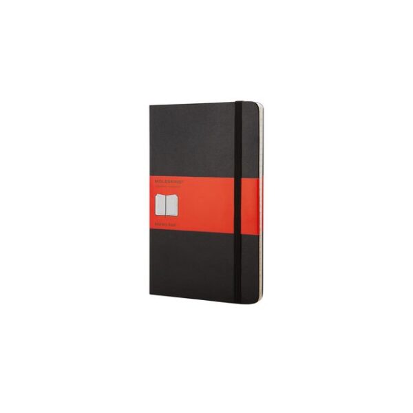 Adresboek Moleskine large 130x210mm hard cover lijn zwart