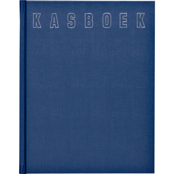 Kasboek 165x210mm 192blz 1 kolom blauw