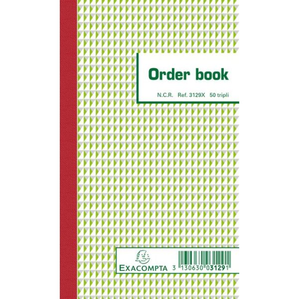 Orderboek Exacompta 175x105mm 50x3vel | 10 stuks
