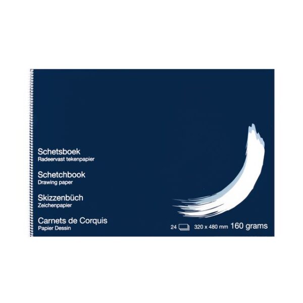 Schetsboek Papyrus 320x480mm 160gr 24 vel | 5 stuks