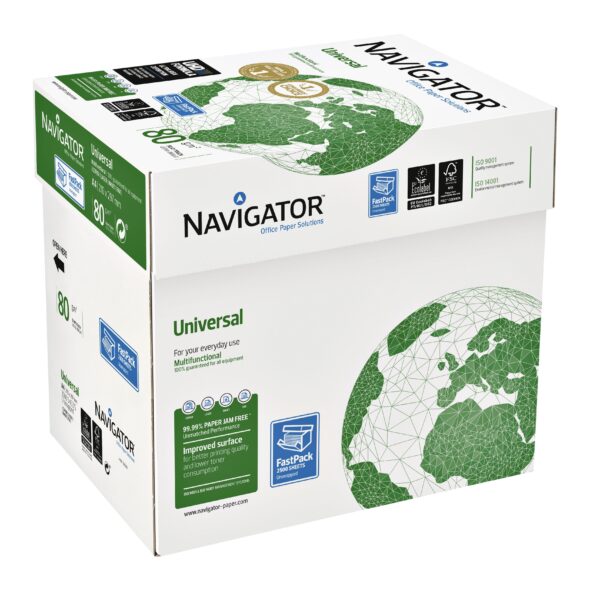 Kopieerpapier Navigator Universal Nonstop A4 80gr wit 2500 vel