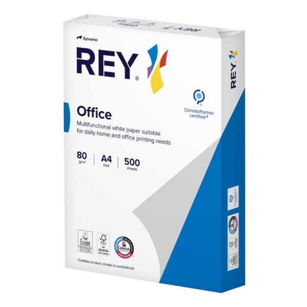Kopieerpapier Rey Office A4 80gr wit 500 vel | 5 stuks