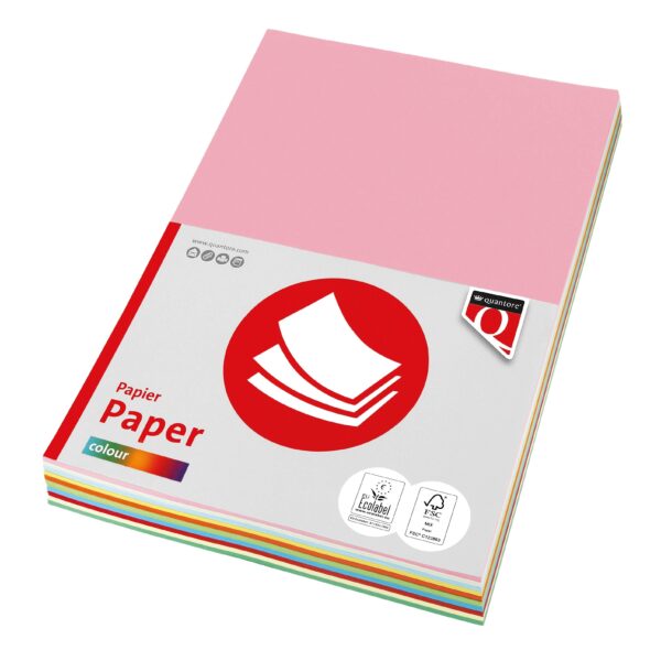 Kopieerpapier Quantore Colour A4 80gr 10 kleuren x 250 vel | 10 stuks