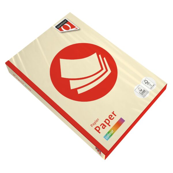 Kopieerpapier Quantore Colour A4 120gr ivoor 250 vel | 5 stuks