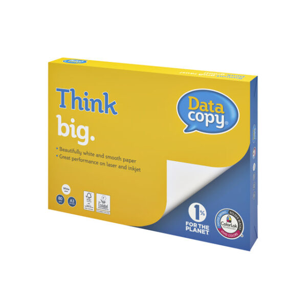 Kopieerpapier Datacopy A3 80gr wit 500 vel | 3 stuks