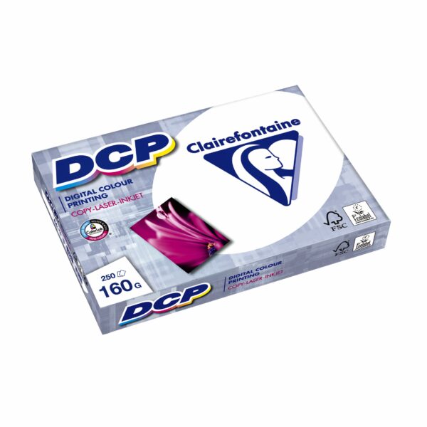 Laserpapier Clairefontaine DCP A4 160gr wit 250 vel | 4 stuks