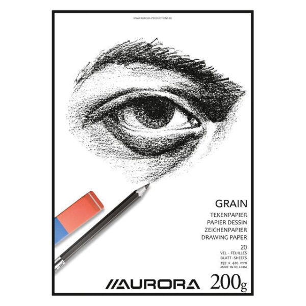 Tekenblok Aurora A3 20 vel 200 gram Grain papier | 5 stuks