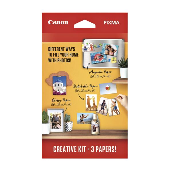 Fotopapier Canon creatieve kit met 3 soorten papier 60 vel