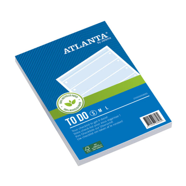 Things to do Djois Atlanta recycled papier Blok 148x105mm 100vel 70gr blauw | 5 stuks