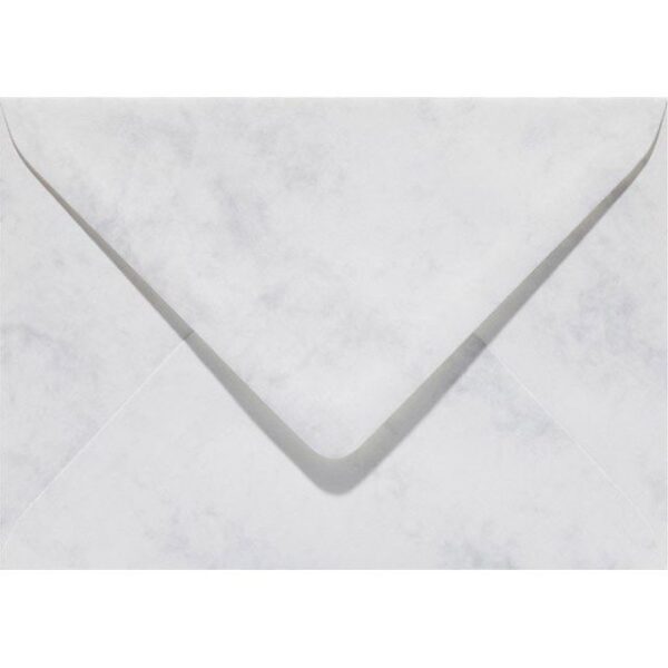 Envelop Papicolor EA5 156x220mm marmer grijswit pak à 6 stuks