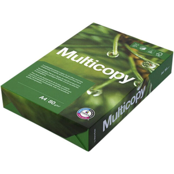 Kopieerpapier Multicopy A4 80gr 4-gaats wit 500 vel | 5 stuks