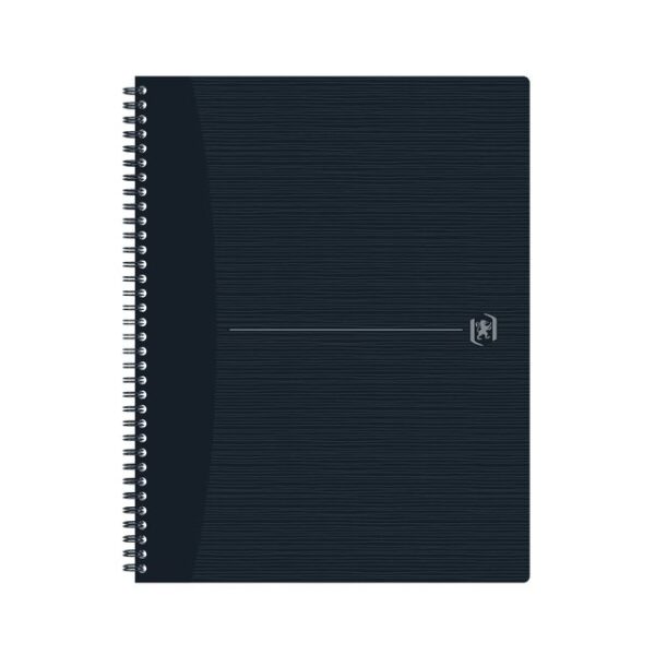 Spiraalblok Oxford Origin A4+ lijn 140 pagina&apos;s 90gr zwart