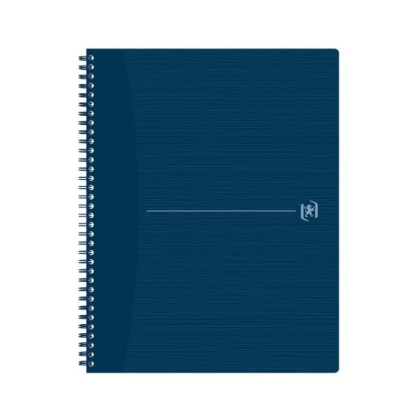 Spiraalblok Oxford Origin A4+ lijn 140 pagina&apos;s 80gr blauw