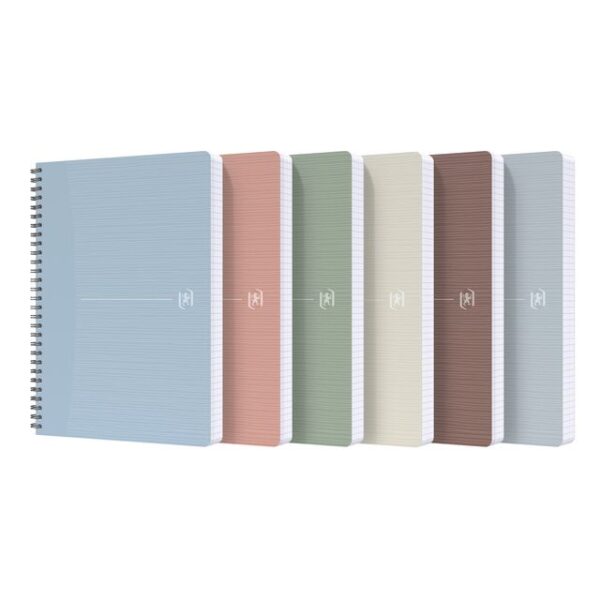 Spiraalblok Oxford My Rec&apos;Up A5 lijn 180 pagina&apos;s 80gr assorti | 5 stuks