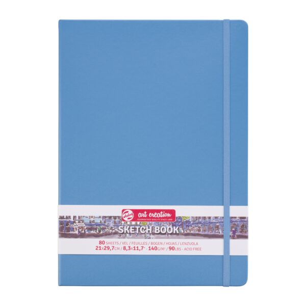 Schetsboek Talens Art Creation 80 witte vellen 140gr 210x300mm blauw | 5 stuks