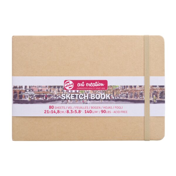 Schetsboek Talens Art Creation 80 witte vellen 140gr 210x150mm kraft | 5 stuks