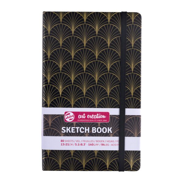 Schetsboek Talens Art Creation 80 witte vellen 140gr 130x210mm art deco | 5 stuks