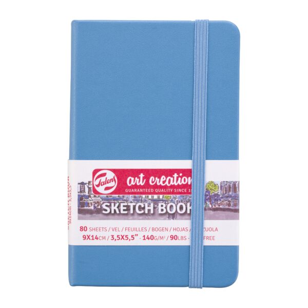 Schetsboek Talens Art Creation 80 witte vellen 140gr 90x140mm lichtblauw | 5 stuks