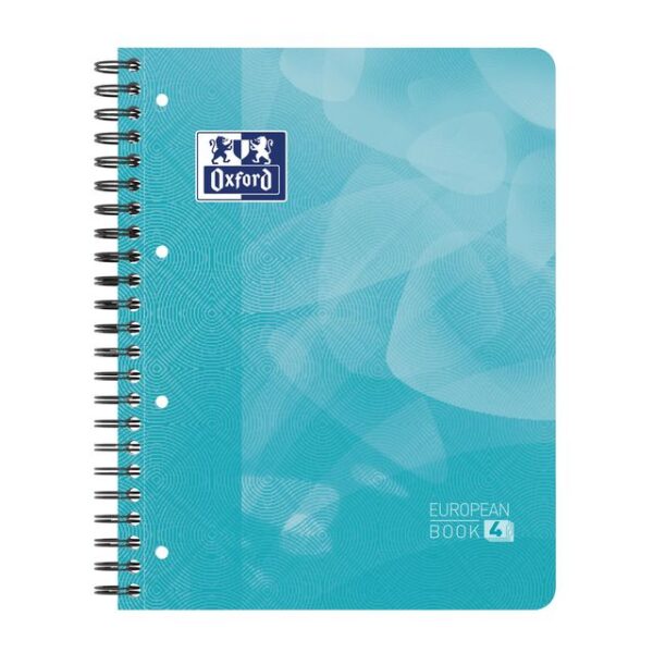 Projectboek Oxford School A4+ lijn 4-gaats 240 pagina&apos;s 80gr aqua
