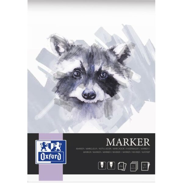 Tekenblok Oxford Marker A4 15 vel 180 gram
