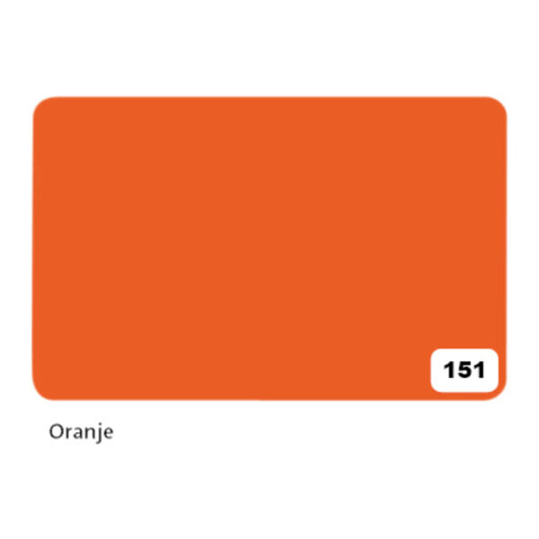 Etalagekarton Folia 1-zijdig 48x68cm 380gr nr151 oranje | 10 stuks