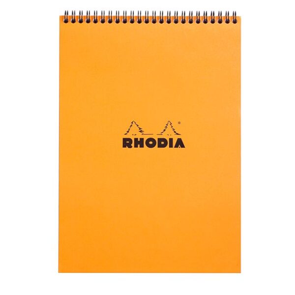 Spiraalblok Rhodia A4 lijn 160 pagina&apos;s 80gr oranje | 5 stuks
