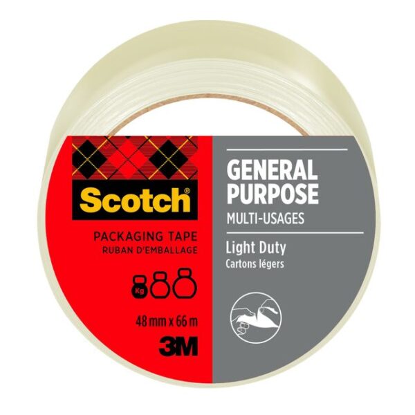 VERPAKKINGSTAPE 3M SCOTCH 48MMX66M STRONG TRANSPARANT