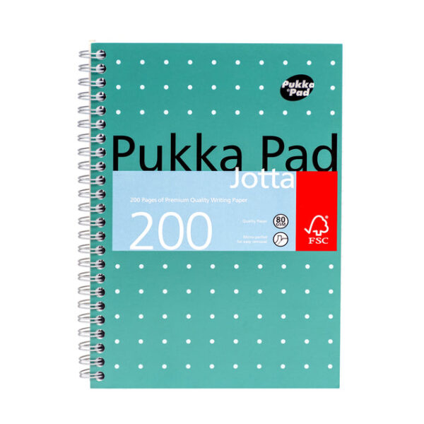 Notitieboek Pukka Pad Jotta A5 lijn 200 pagina&apos;s 80gr groen | 3 stuks