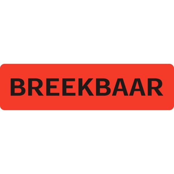 Waarschuwingsetiket IEZZY breekbaar 75mmx20mm 500 stuks