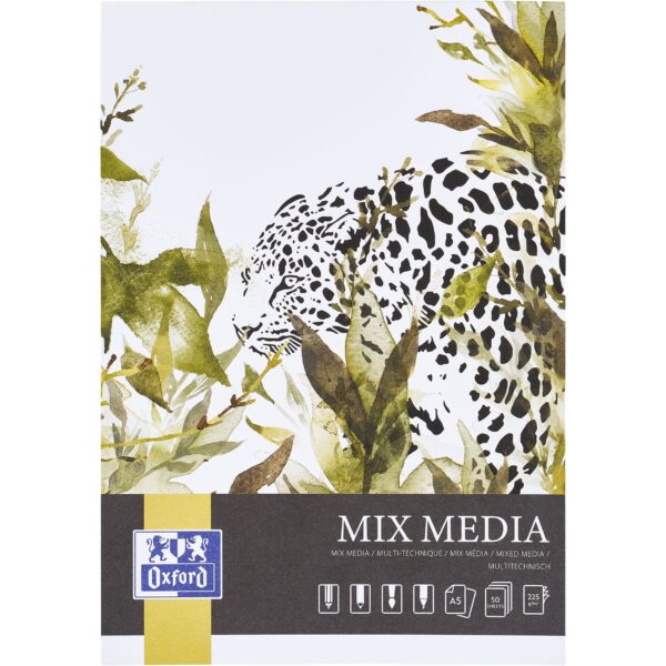 Tekenblok Oxford Mix Media A5 50 vel 225 gram