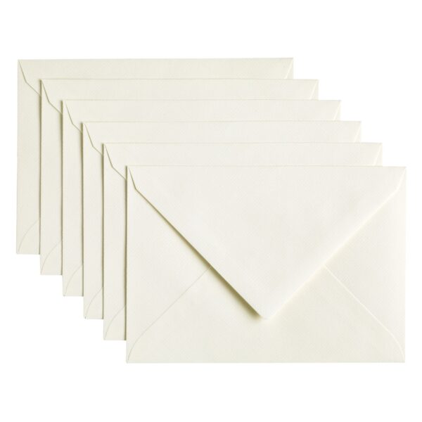 Envelop Papicolor C6 114x162mm anjerwit pak à 6 stuks