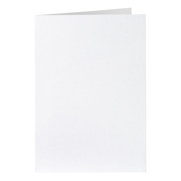 Correspondentiekaart Papicolor dubbel 105x148mm kraft wit pak à 6 stuks