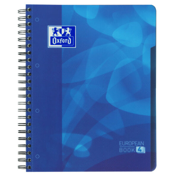 Projectboek Oxford School A4+ lijn 4-gaats 240 pagina&apos;s 80gr blauw