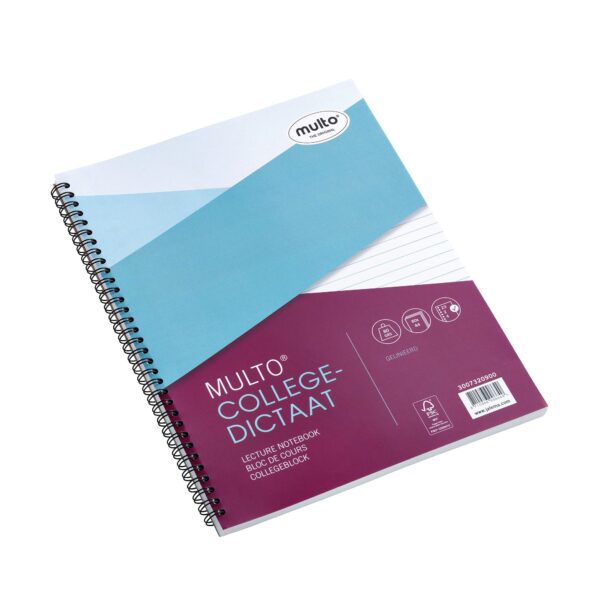 Collegedictaat Multo A4 lijn 23-gaats 160 pagina&apos;s 80gr wit | 10 stuks