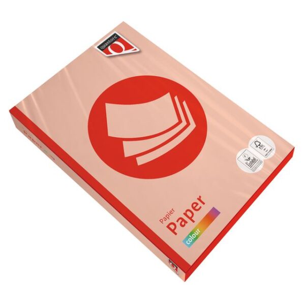 Kopieerpapier Quantore Colour A4 120gr zalm 250 vel | 5 stuks