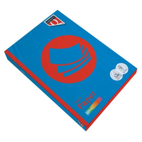 Kopieerpapier Quantore Colour A4 120gr diepblauw 250 vel | 5 stuks