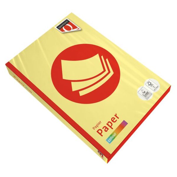 Kopieerpapier Quantore Colour A4 160gr geel 250 vel | 5 stuks