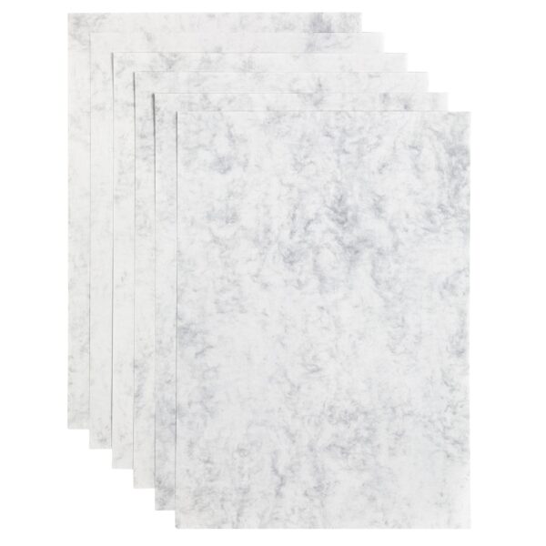 Kopieerpapier Papicolor A4 200gr 6 vel marble grijs