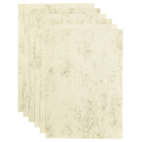 Kopieerpapier Papicolor A4 200gr 6 vel marble ivoor