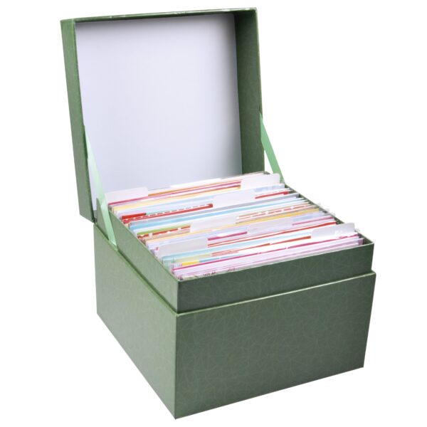 Wenskaartenbox Paperclip diverse thema&apos;s 75 kaarten