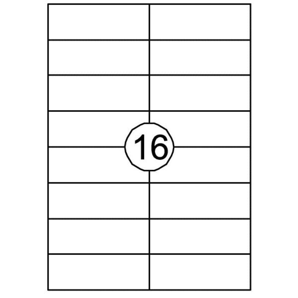 Etiket Quantore 105x37mm 1600 stuks