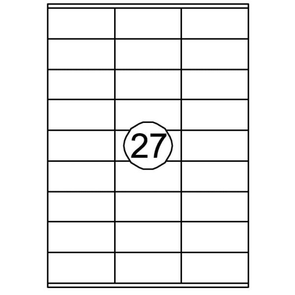 Etiket Quantore 70x32mm 2700stuks