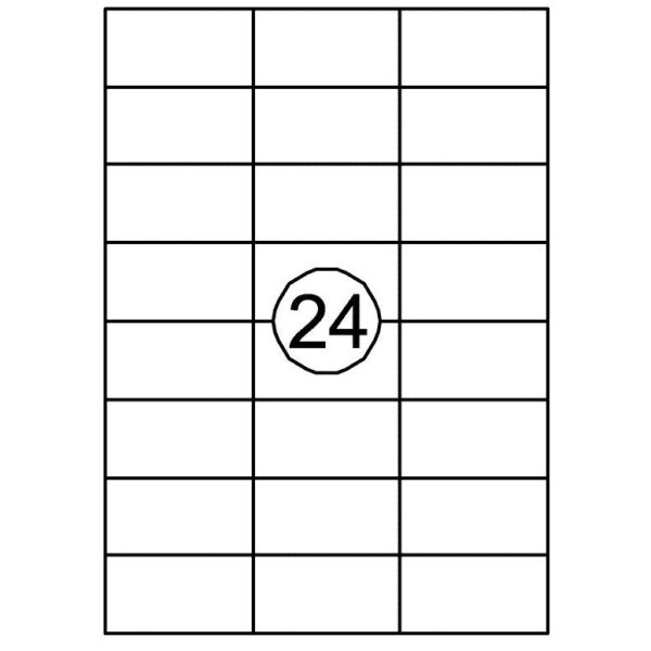 Etiket Quantore 70X37mm 360 stuks