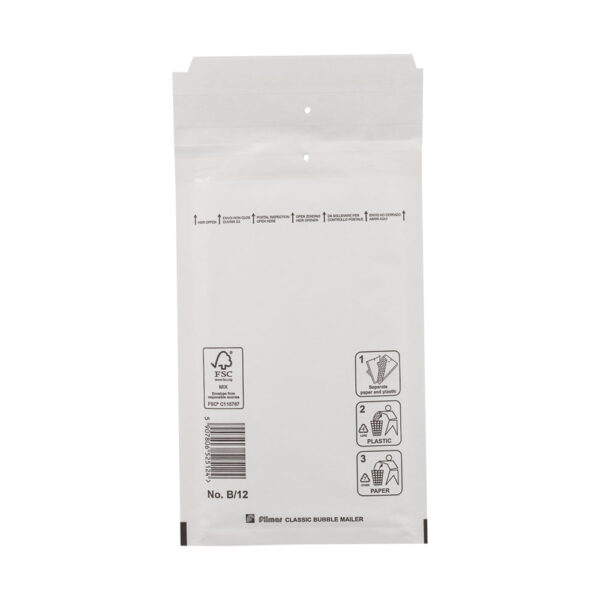 Luchtkussen enveloppen wit 120 x 220 mm (b/12)