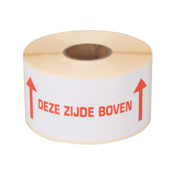Etiketten "deze zijde boven" 60 x 150 mm 500 stuks per rol