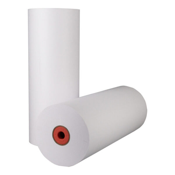Kraftpapier op rol 30 cm x 400 meter 50 gram/m2 wit