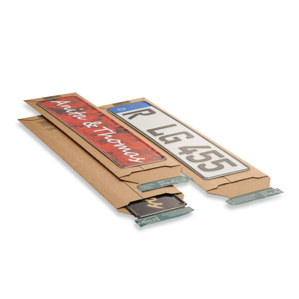 Golfkartonnen enveloppen 140 x 590 mm bruin | 25 stuks